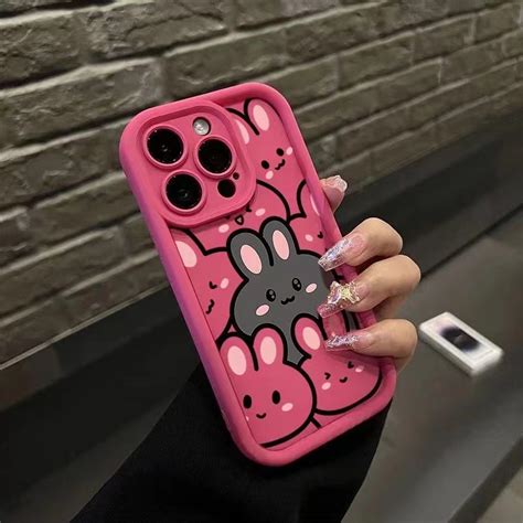 Casing Honor X9a 5g X8 5g X6 X6s X6a 9s 9x Pro X8b Straight Edge Silicone Cute Rabbit Phone Case