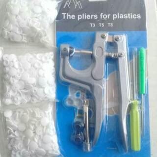 Jual Alat Pasang Set Kancing T Mm Kancing Plastic Snap Button