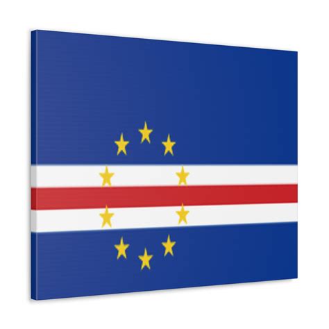 Cape Verde Country Flag Canvas Vibrant Wall Art Unframed Home Decor