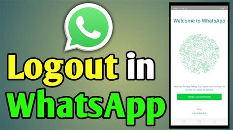 How To Logout In Whatsapp Youtube