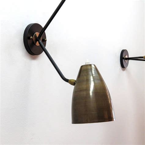 Double Arm Brass Wall Lights L3g At 1stdibs