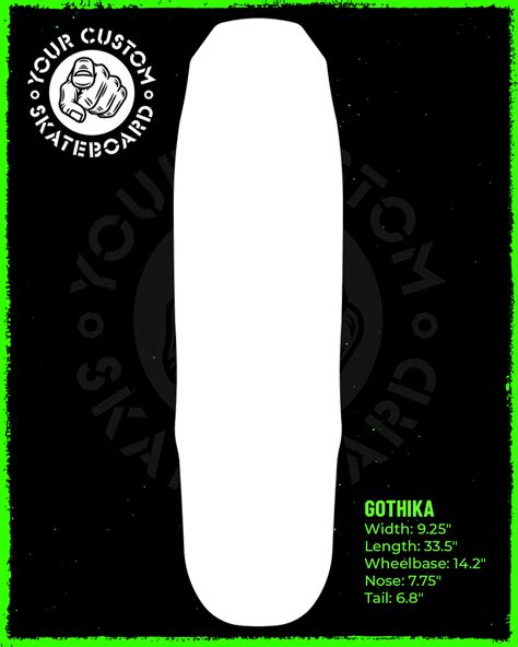 Design A Deck Competition Gothika Shape Your Custom Skateboard