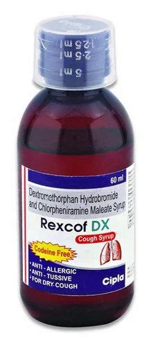 Rexcof Dx Cough Syrup Chlorpheniramine Maleate 2mg