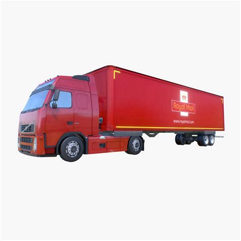 Modelo 3d Semirremolque Volvo FH 12 Royal Mail TurboSquid 2136874