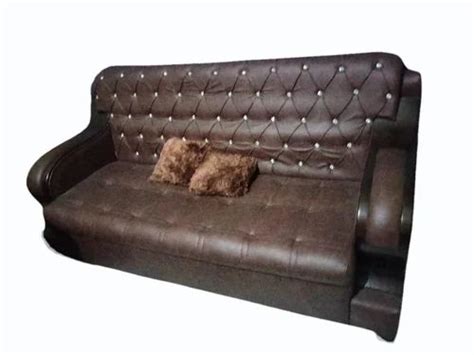 Rexin Seater Black Wooden Sofa At Rs Piece In Cuttack Id