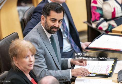 First Minister Humza Yousaf During First Ministers Questions In The