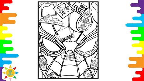 Spider Man Far From Home Coloring Page Spider Man Coloring