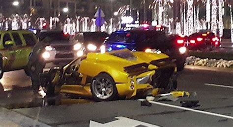 Pagani Zonda F Destroyed In Dubai Crash: Video