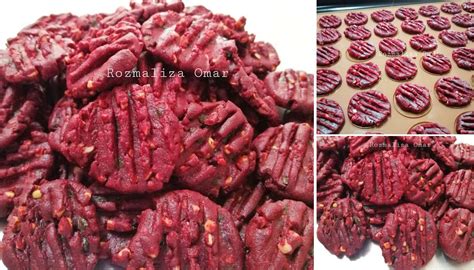 Biskut Red Velvet Crunchy Resipi Mudah Guna Sukatan Sudu