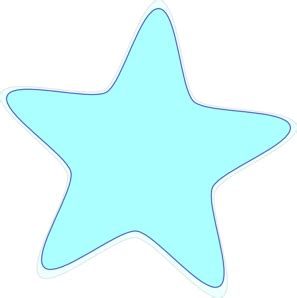 Light Blue Star Clip Art at Clker.com - vector clip art online, royalty ...