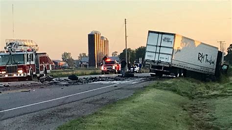 Head On Crash Involving Semi Truck Kills One