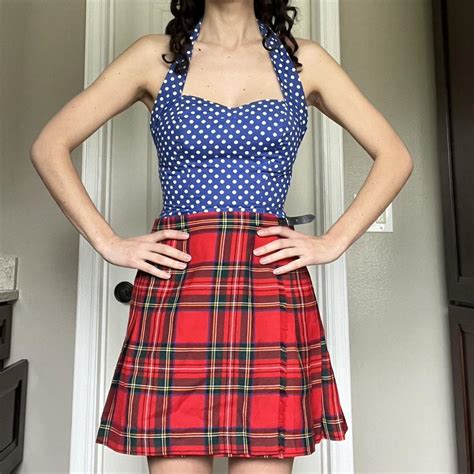 Flattering Vintage Vivien Holloway 50s Polka Dot Depop