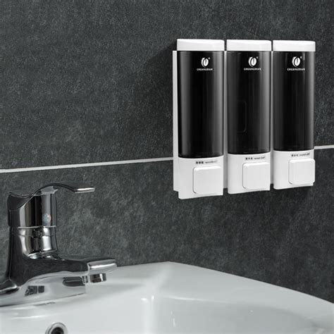 Buy Chuangdian Manual Soap Dispensers With Double Sided Foam Tape Wall Mounted Three Chamber