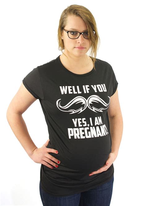 If You Mustache Yes I Am Pregnant Maternity T Shirt Maternity Etsy