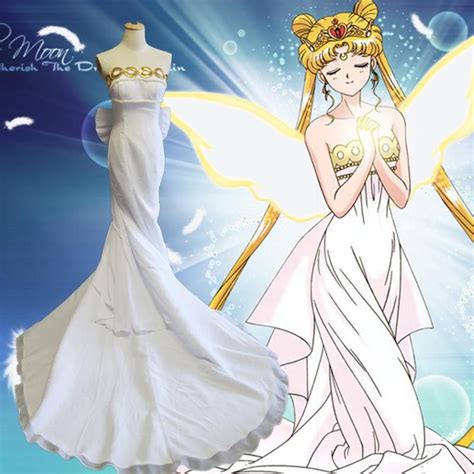 Sailor Moon Cosplay Costume Princess Serenity Dress Tsukino Usagi