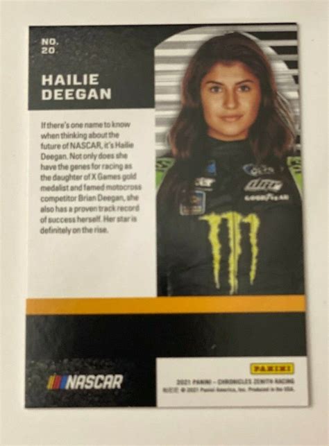 2021 Panini Chronicles Zenith 20 Hailie Deegan For Sale Online Ebay