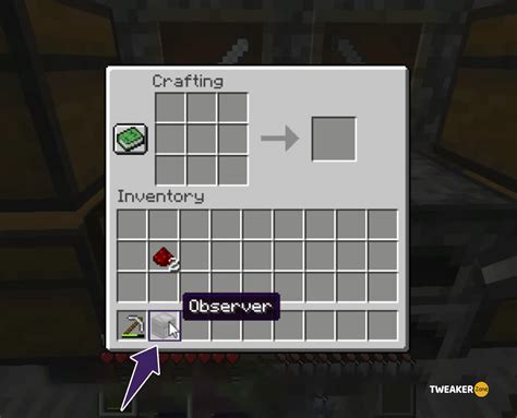 Minecraft Observer Recipe Steps To Make An Observes In Minecraft Tweakerzone