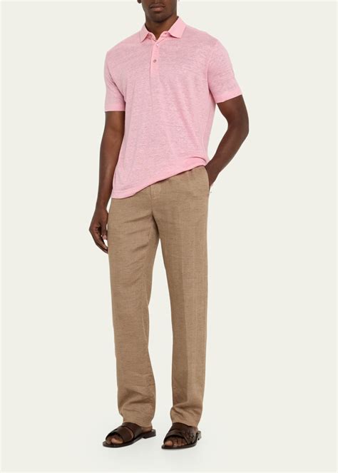 Loro Piana Men S Gadd Stretch Linen Pants Bergdorf Goodman