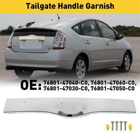 For Prius Rear Exterior Tailgate Liftgate Handle Garnish