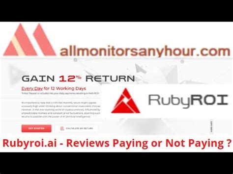 Rubyroi Ai Reviews Paying Or Not Paying All Hyip Hyip Daily