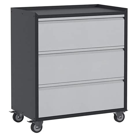 Aobabo Steel Rolling Tool Storage Chest 3 Drawer Cabinet With Wheels