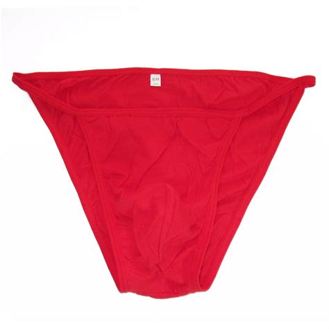 K342C K342 Men Sexy Tanga String Bikini Contoured Pouch Fine Cotton