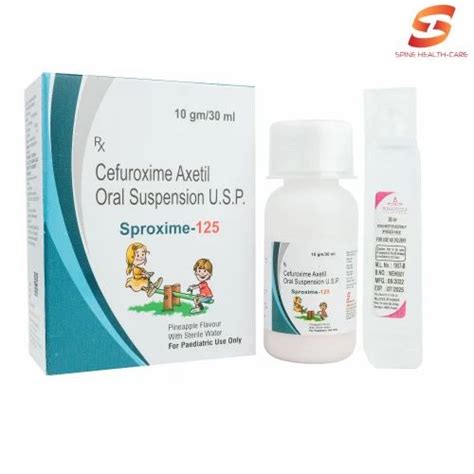 Cefuroxime Axetil 125 Mg 5ml Oral Suspension At Rs 125 Cefuroxime