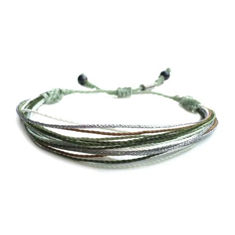 String Surfer Bracelet Green Cord Rumi Sumaq Beach Rope Surf Bracelet