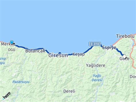 Ordu Giresun Havaliman G Ce Giresun Aras Ka Km Yol Tarifi