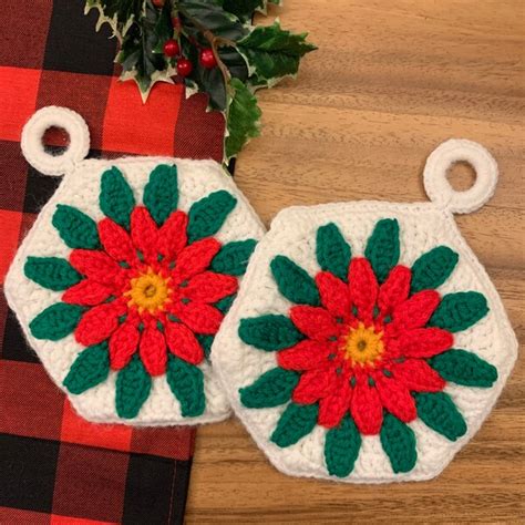 Christmas Hot Pads Etsy