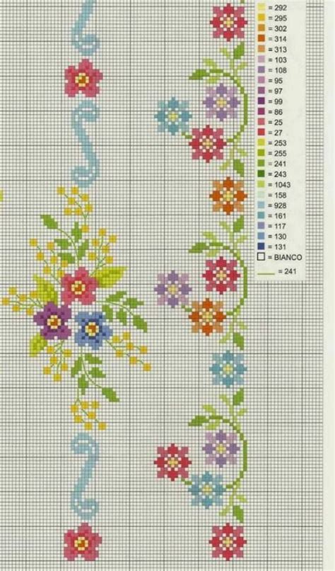 Pin By Katonn On Broderie Cross Stitch Flowers Floral Cross Stitch