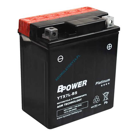 Bpower Platinum Agm Ytx7l 12v 6ah 110a Etx7l Bs