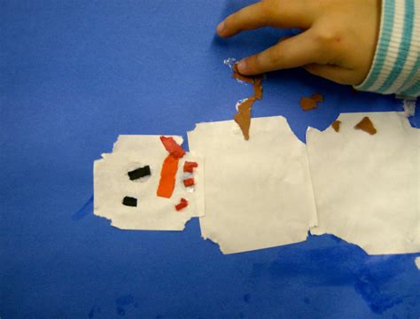 Zilker Elementary Art Class: Kinder Snowman Collage