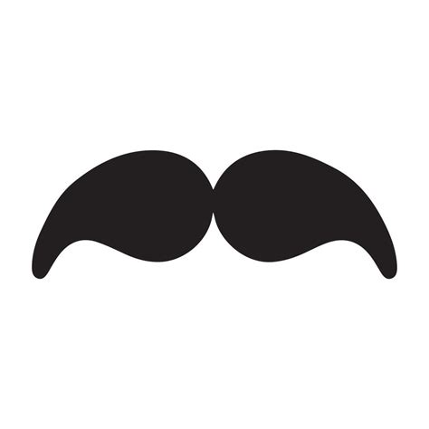 A Mustache Silhouette Mustache Illustration In Black And White