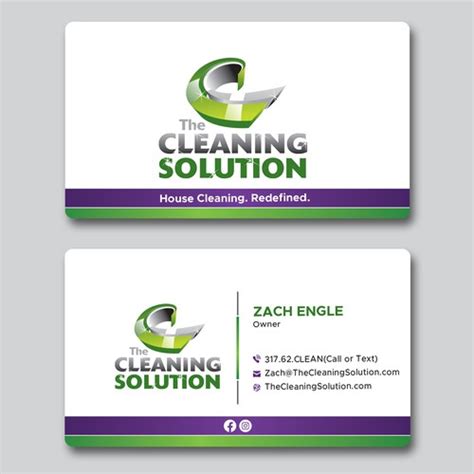 Designs | Attractive Business Card for Cleaning Company | Business card ...