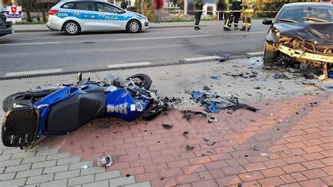 Stróża Śmiertelny wypadek z udziałem motocyklisty Nie żyje