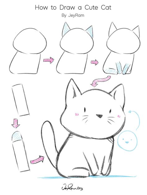 How To Draw A Cat Step By Step Easy