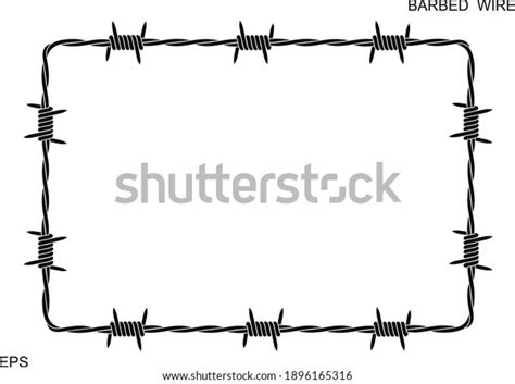 Barbed Wire Rectangle Frame Images Stock Photos D Objects