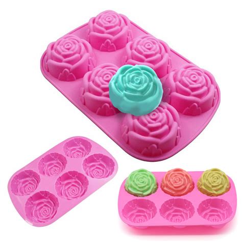 3D Rose Flower Silicone Cake Mold For Chocolate Mousse Pastry China