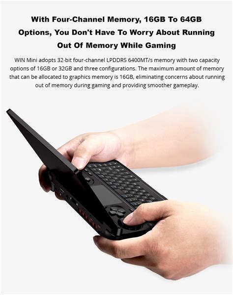 Gpd Win Mini Handheld Game Console Gb Tb Eu Plug