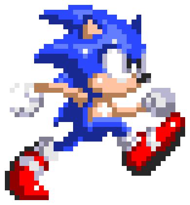 Sonic Pixel Art Dessin Facile Mod Le Difficile Jeux Vid Os