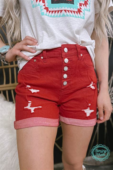 Tennessee Walking Shorts Red Sterling Kreek