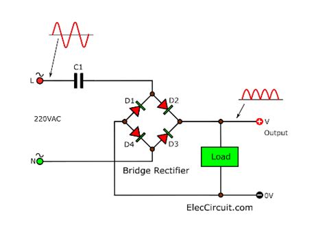 Simple Transformerless Power Supply Circuits Eleccircuit