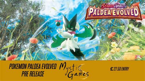 Pok Mon Tcg Scarlet Violet Paldea Evolved Pre Release Mystic Games