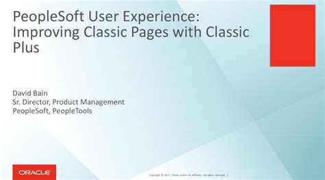 Peoplesoft User Experience Improving Classic Pages With Classic Plus