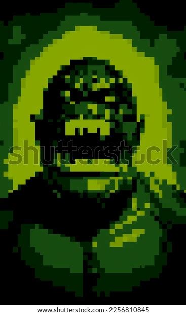 Pixel Art Evil Monster Shutterstock