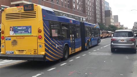 MTA NYC Bus 2016 Novabus LFS Articulated SmartBus 5439 On The Bx15