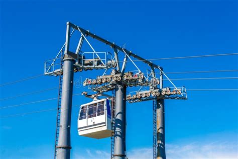 Cable Cars Crossing Montmorency Falls Stock Image - Image of ...