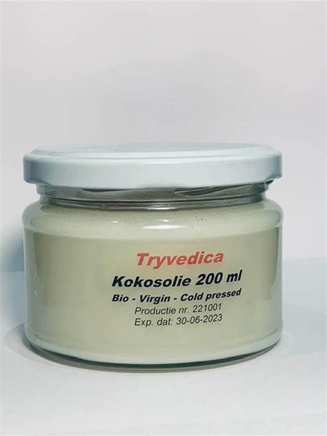 Bio Virgin Cold Pressed Kokosolie 200 Ml Tryvedica Ayurvedische