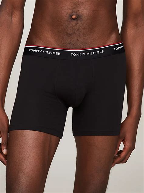 3 Pack Premium Essential Boxer Briefs Black Tommy Hilfiger